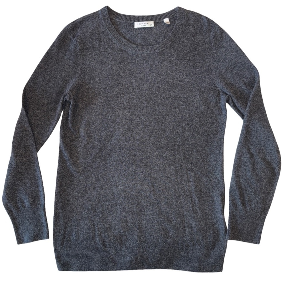 Charcoal Grey Equipment Sweater - Small